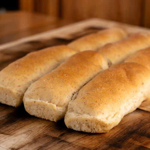 Pan ciabatta de ajo x 6 unidades: Peso 80 gr